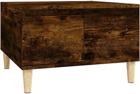 vidaXL Măsuță de cafea, stejar afumat, 55x55x36,5 cm, lemn prelucrat