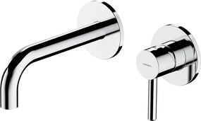 Baterie lavoar incastrata Omnires Y monocomanda finisaj crom lucios fara corp ingropat