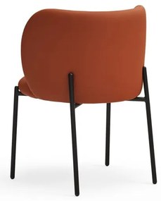 Set de scaune de sufragerie portocaliu 2 buc. tapițat Mogi – Teulat