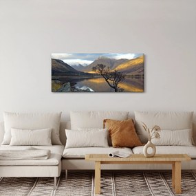 Tablou - Munții de lângă lac (120x50 cm)