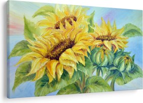 Tablou - Floarea soarelui înflorită (90x60 cm)