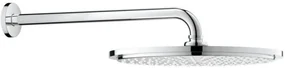Palarie dus fix Grohe Rainshower Cosmopolitan 310, O31 cm cu brat, limitator de debit, montaj pe perete