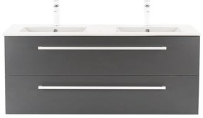 Dulap inferior Vario Clam 120 cu lavoar stejar-antracit