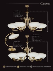Candelabru 6 brate design clasic realizat manual CASAMIA