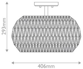 Quoizel QZ-CASABLANCA-3SF-PBZ - Plafonieră CASABLANCA, 3x E27/60W/230V