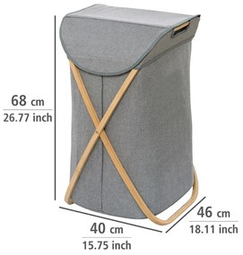 Wenko Coș pentru rufe murdare din material nețesut Bahari 79 l