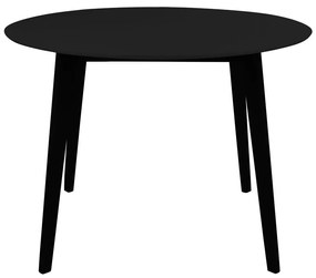 Masă de dining rotundă cu blat negru 105x105 cm Vojens – House Nordic