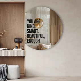Autocolant pentru oglindă S23 – You are kind, smart, beautiful, enough.