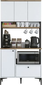 Dulap Jesy Walnut and White