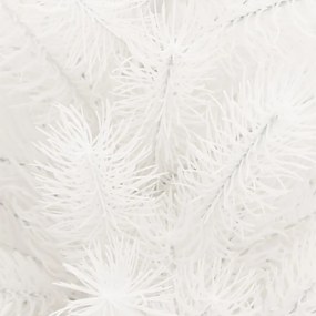 Set brad de Craciun artificial cu LED-uri globuri, alb, 65 cm 1, Trandafir, 65 cm