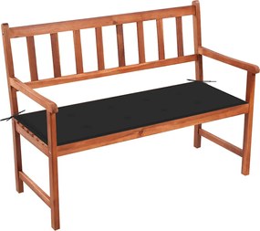 vidaXL Bancă de grădină cu pernă, 120 cm, lemn masiv de acacia