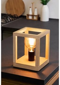 Spot-Light 7154174 - Lampă de masă KAGO 1xE27/60W/230V, stejar mat