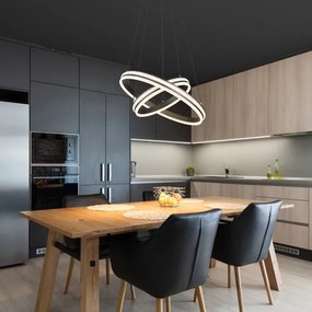 Lustră LED dimabilă pe cablu Globo 67314-60H GROUNI LED/60W/230V + telecomandă