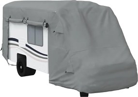 vidaXL Husa de rulota gri 610x235x275 cm Tesatura netesuta