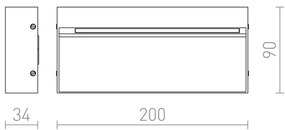 Aplică LED de exterior AQILA LED/6W/230V IP54 RED-Design Rendl-R12547