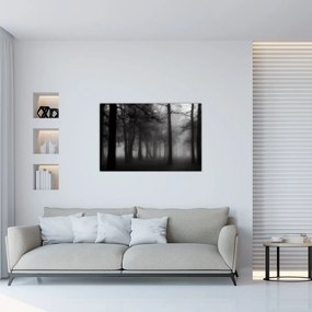 Tablou - Pădure în ceață (90x60 cm)