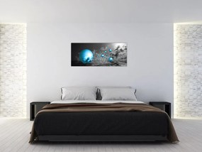 Tabloul bilelor albastru deschis (120x50 cm)