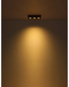 Spot LED aplicat aluminiu gri HANGARAU 3