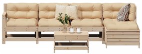 3250960 vidaXL Set canapea de grădină, 6 piese, lemn masiv de pin