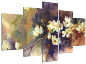 Tablou - Magnolii albe, pictură (150x105 cm)