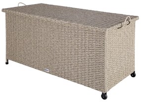Deuba Cutie depozitare 122cm x 56cm x 61cm - crem cu roti
