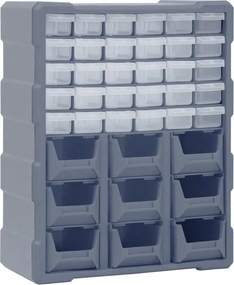 vidaXL Organizator cu 39 de sertare, 38x16x47 cm