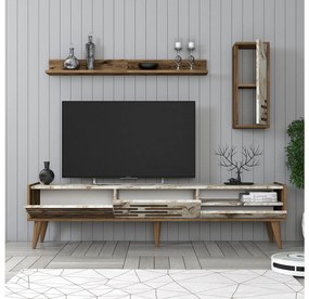 Mobilier living Tonase (Nuc + alb + marmură) . 1095658