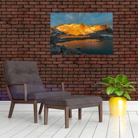 Tablou cu peisaj montan (90x60 cm)