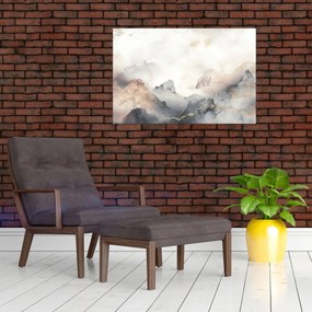 Tablou - Munte abstracție cu textura de marmură (90x60 cm)