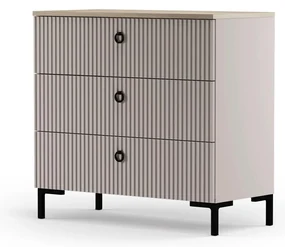 Comodă Demandaron 2 (taupe + stejar silverjack) . 1116799