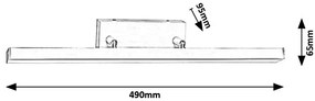 Aplica perete LED pentru oglinda baie IP44 Andrew 5782 RX