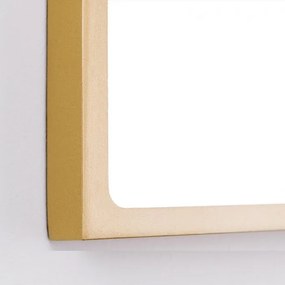 Plafoniera LED moderna design slim Lero 23x23cm auriu mat