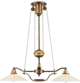 Lustra realizata manual design rustic ARTDESIGN, patina/ champagne
