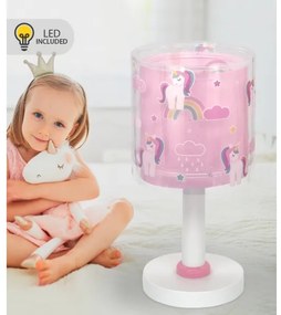 Dalber 41591N - Lampă LED de noptieră pentru copii UNICORNS 1xG4/4W/230V roz
