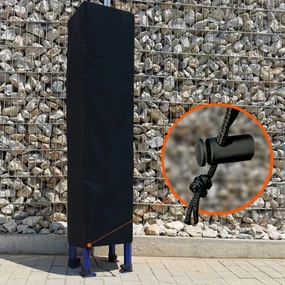 Cort pliabil 2x3m - cu 3 pereți - Alb