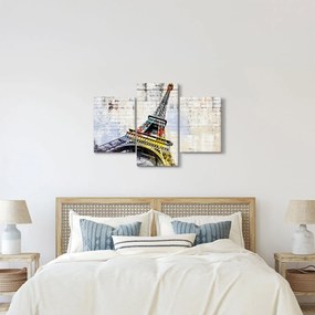 Tablou - Arta digitală a Turnului Eiffel (90x60 cm)