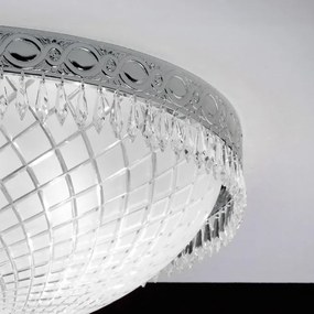 Plafoniera clasica din alama si cristale Schöler Empire 45cm