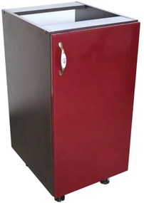 Corp inferior 40 cu 1 usa Zebra MDF rosu simplu