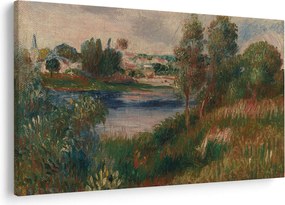 Tablou - Auguste Renoir, Landscape at Vetheuil, reproducere (90x60 cm)