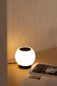 Veioza LED stil minimalist MOY negru, opal