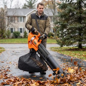 Outsunny 3-în-1 Suflantă, Aspirator, Tocător pentru Frunze 3000W, Ușor | Aosom Romania