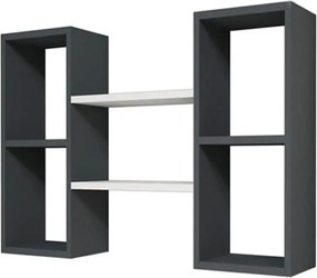 Raft de perete, Matilda Homs, gri antracit/alb, 60 x 105 x 20 cm, PAL