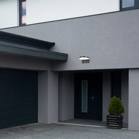 Aplica exterior LED, Senzor de miscare, Protectie IP54, Batida, negru
