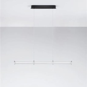 Lustra LED 2700K suspendata design liniar PHEME nickel satinat