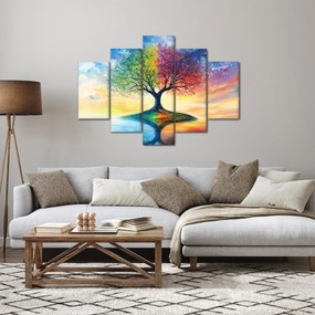 Tablou – Arbore pictat al anotimpurilor (150x105 cm)