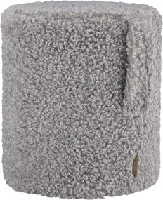Taburet gri cu tapițerie din țesătură bouclé Teddy – Blomus