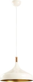 Lustra SAGLAM 3723, alb/auriu, metal, 36x38-124 cm