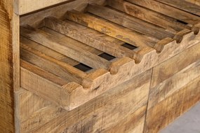 Bufet cu spatiu pentru sticle design industrial IRON CRAFT 175cm