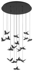 Lustră LED dimabilă pe cablu Eglo 390352 PARATEBUENO 17xLED/3W/230V negru