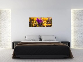 Tablou cu floare violetă (120x50 cm)